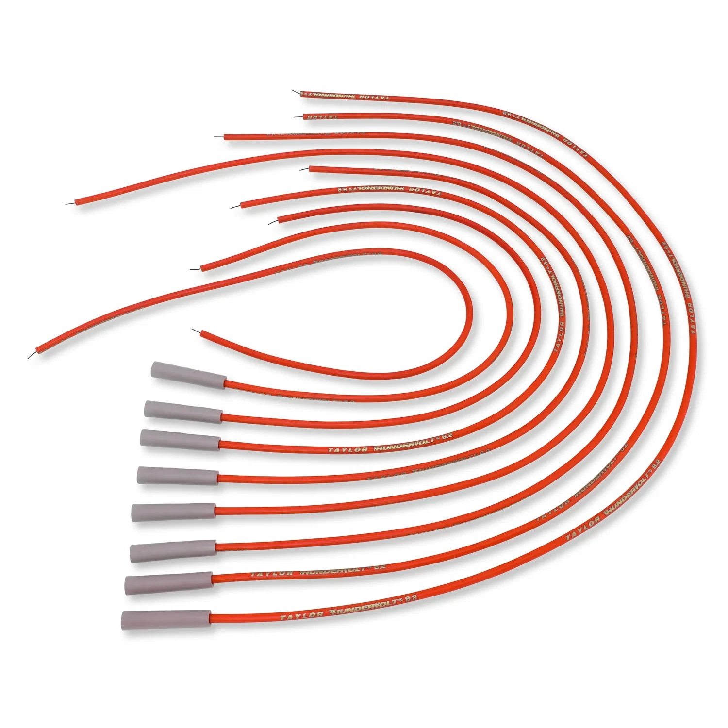 Spark Plug Wire Set Universal 8.2mm Silicone Thundervolt 180_ 40 ohm_ft 83255